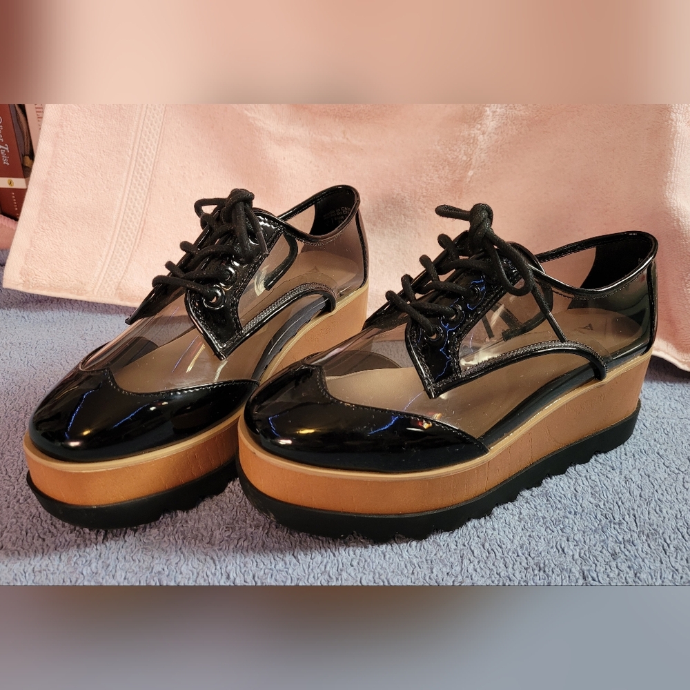 ALDO Women's Clear Platform Oxford Shoes